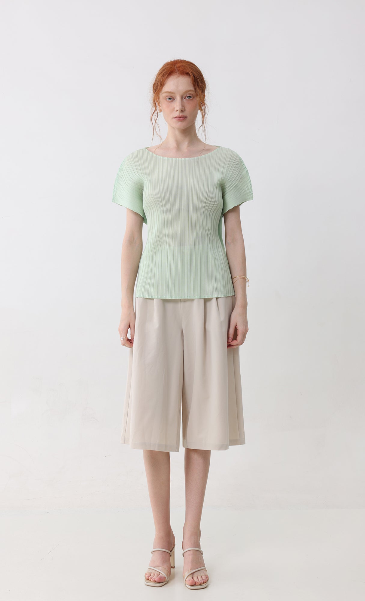 Fresh pleated top_mint