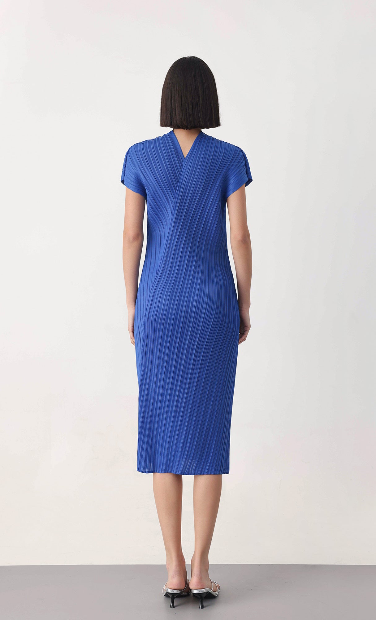 Vivi pleated dress_blue
