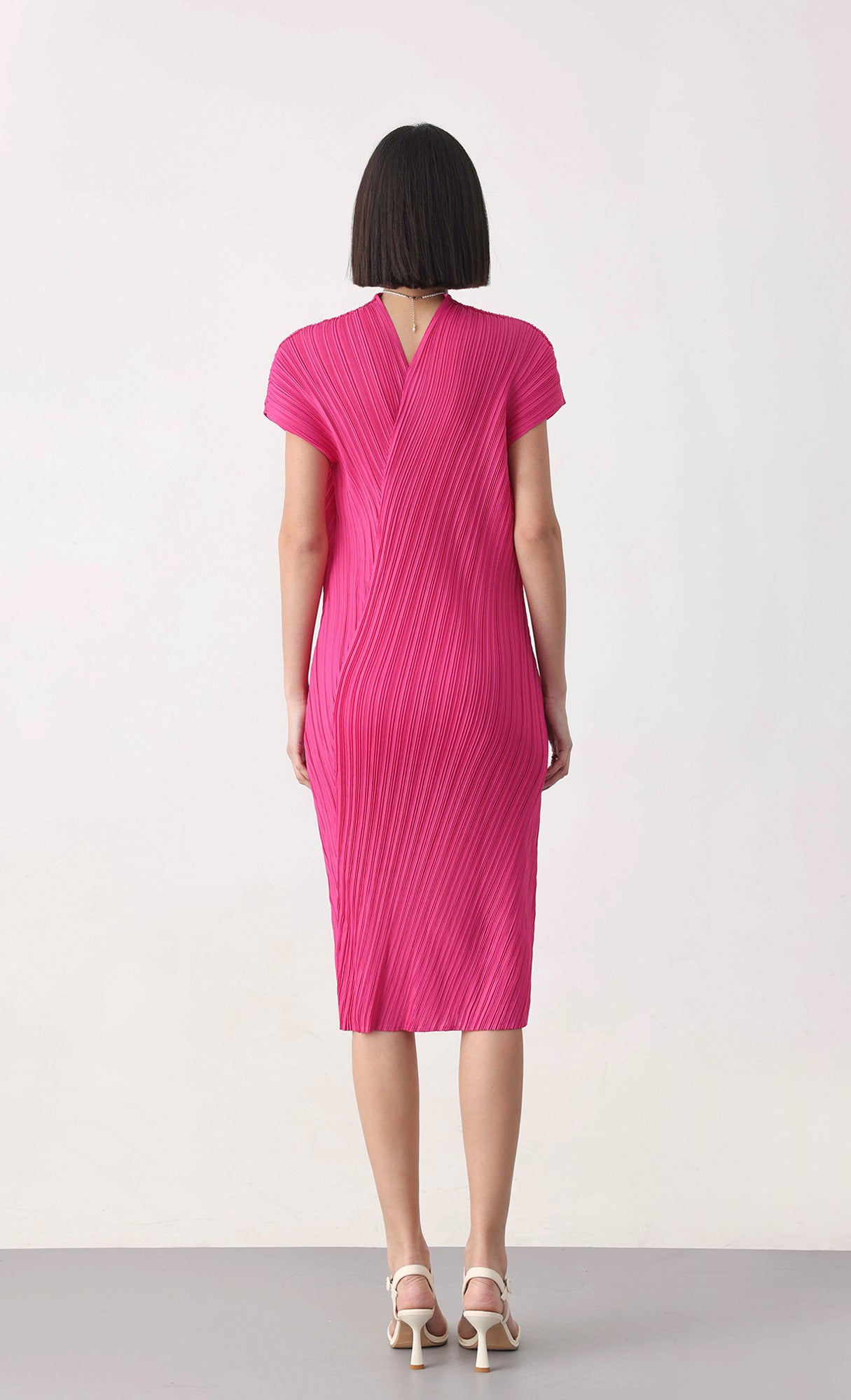 Vivi pleated dress_pink