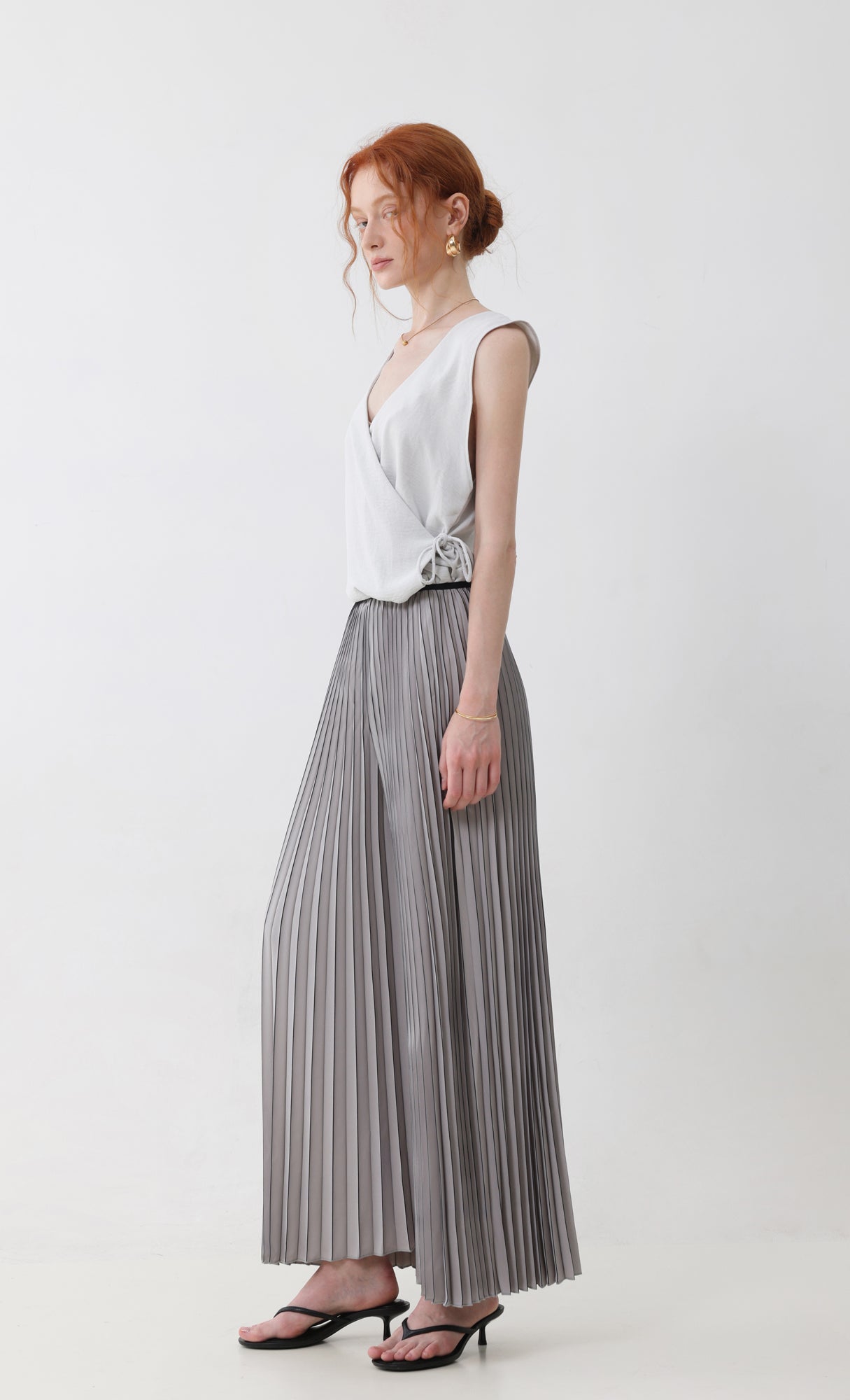 Boldy pleated pants_grey