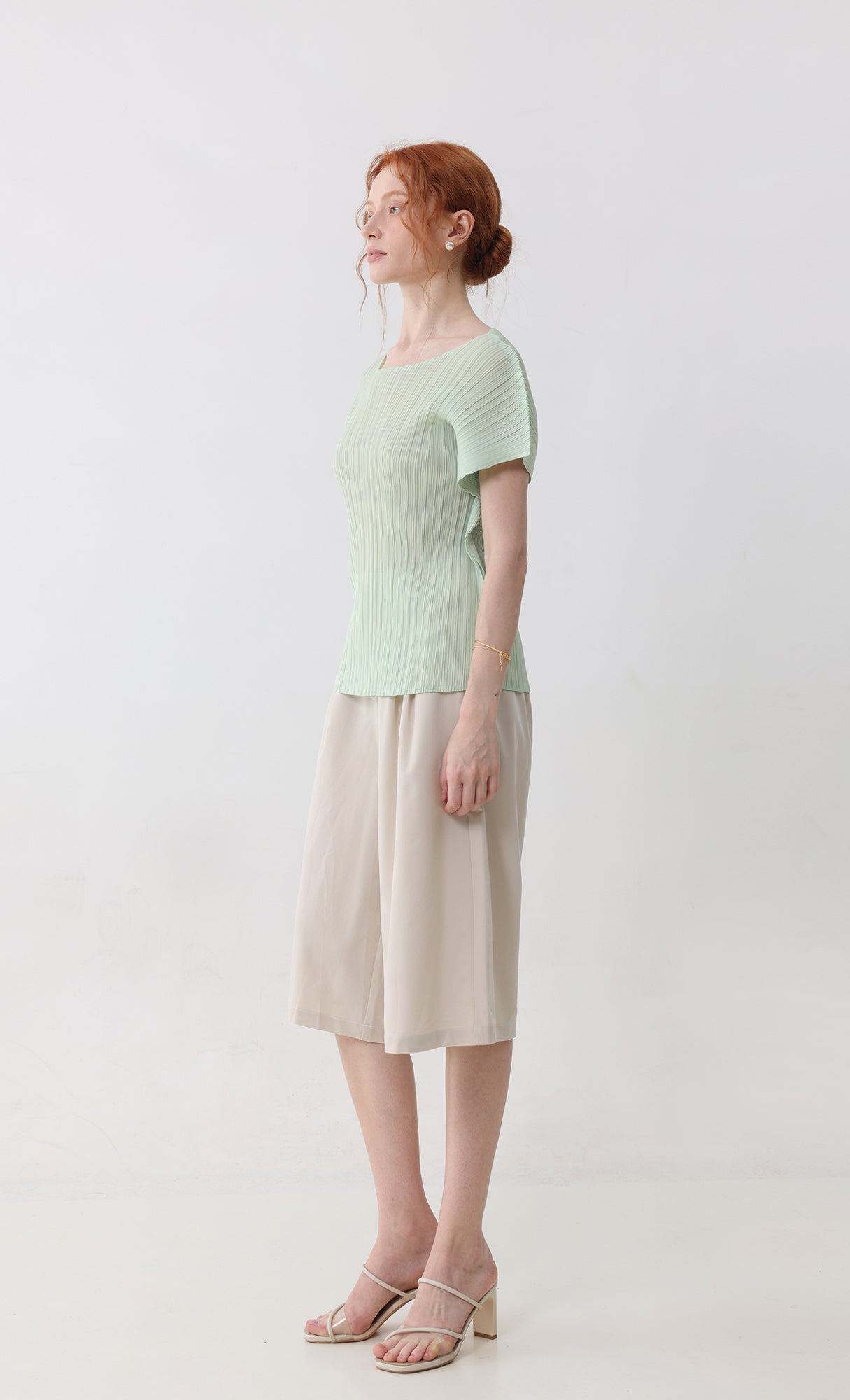 Fresh pleated top_mint