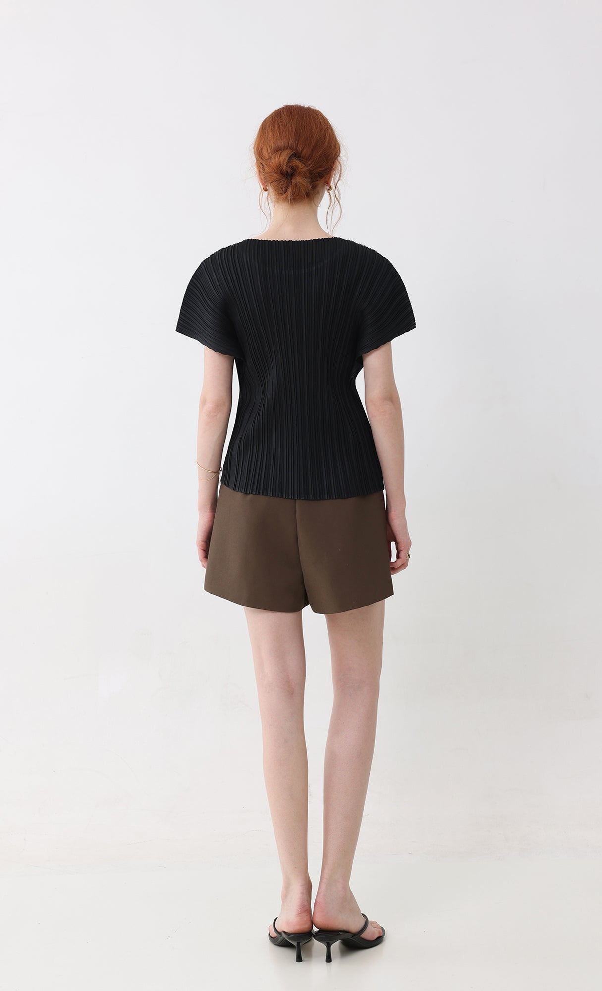 Fresh pleated top_black