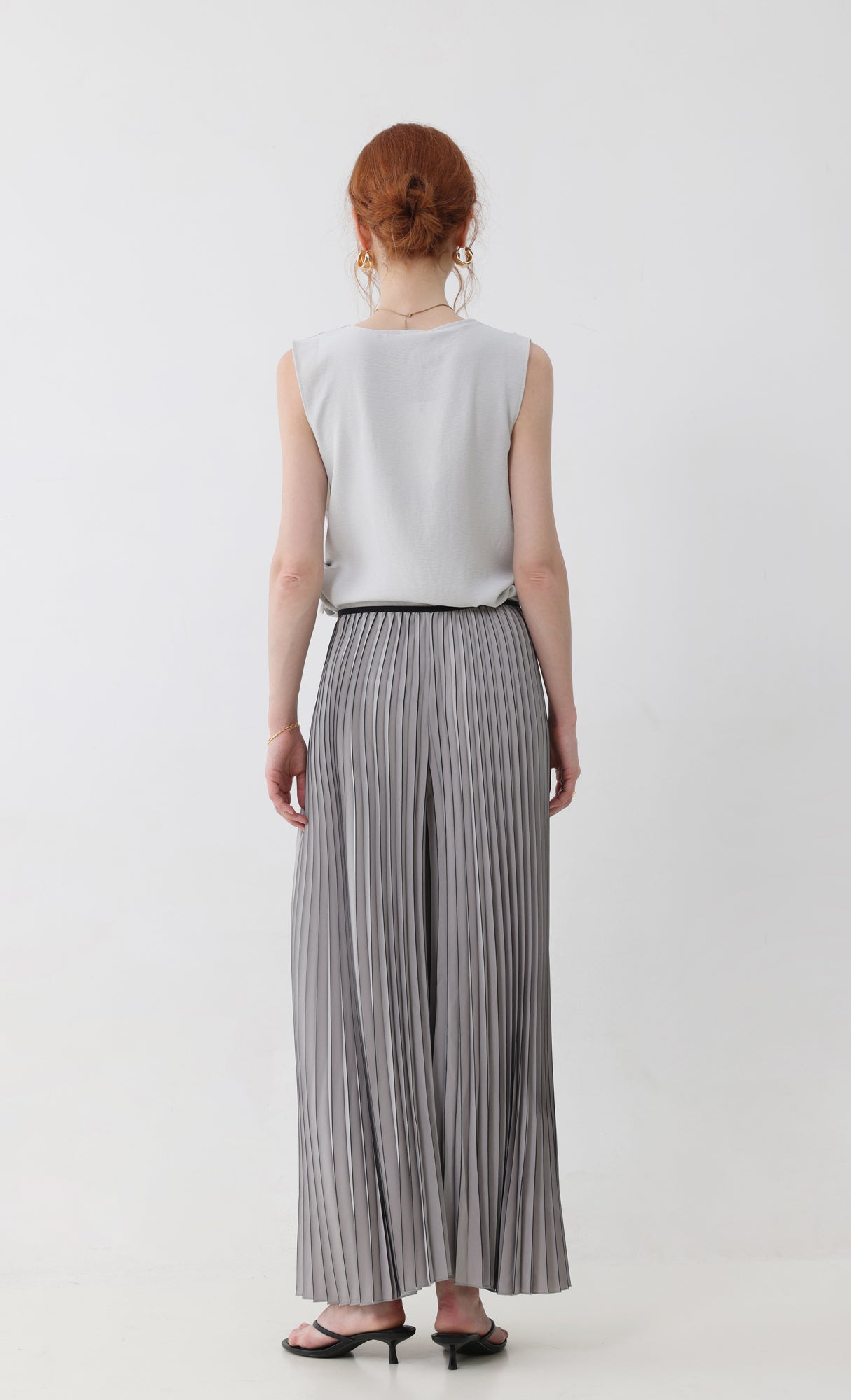 Boldy pleated pants_grey