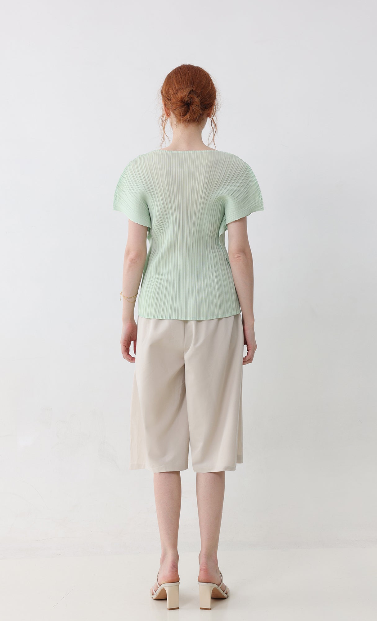 Fresh pleated top_mint