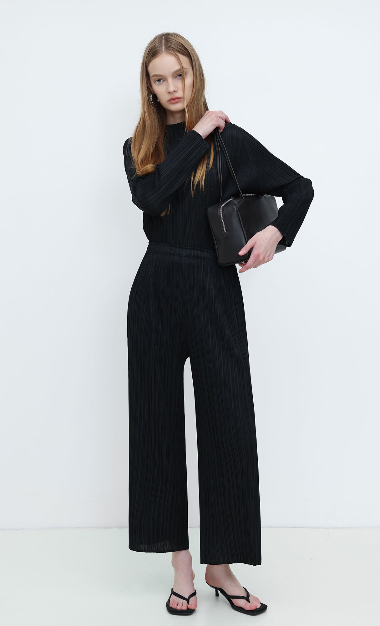 Core Pleated Pants_Black