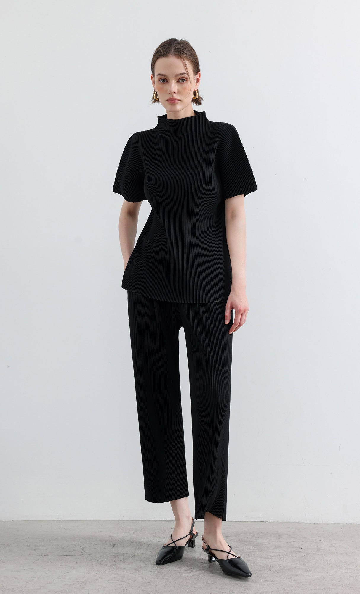 Essential Pleated Pants_Black