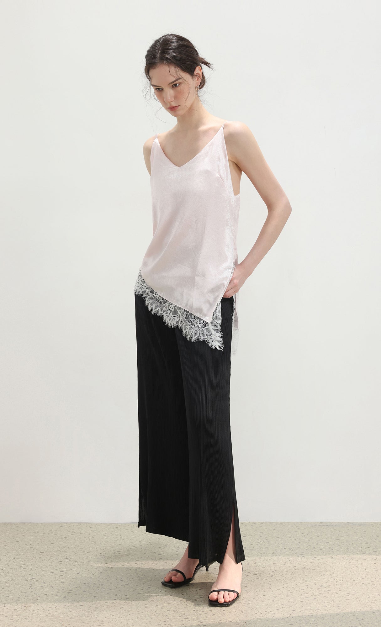 Zina pleated pants_black