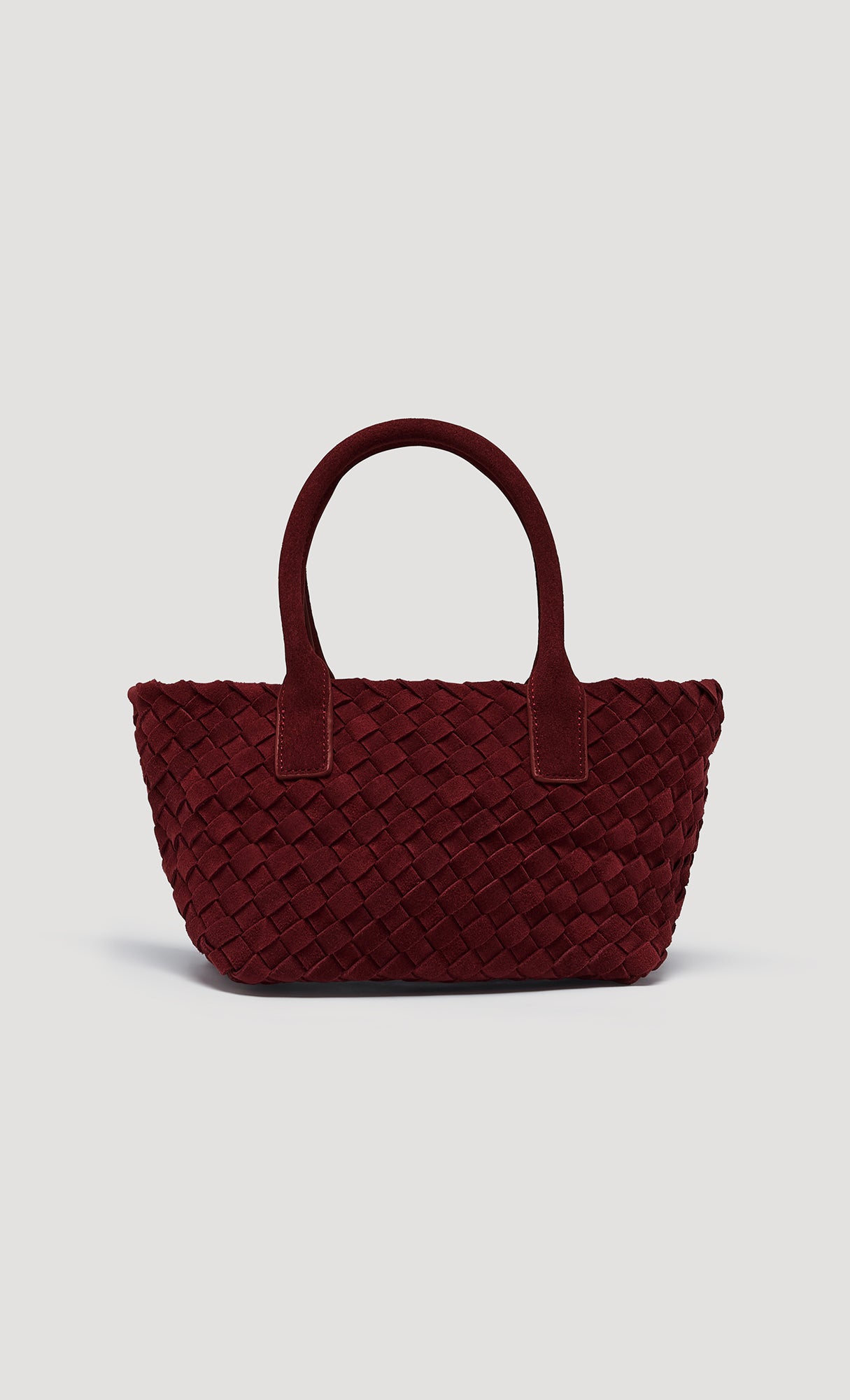 Weaving Leather Suede Mini Bag_Red