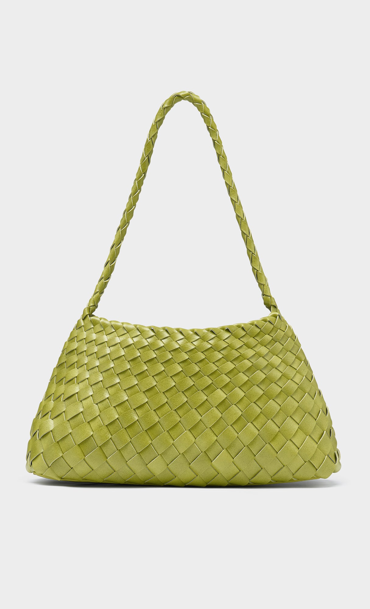 Nesia weaving shouler bag_yellowgreen