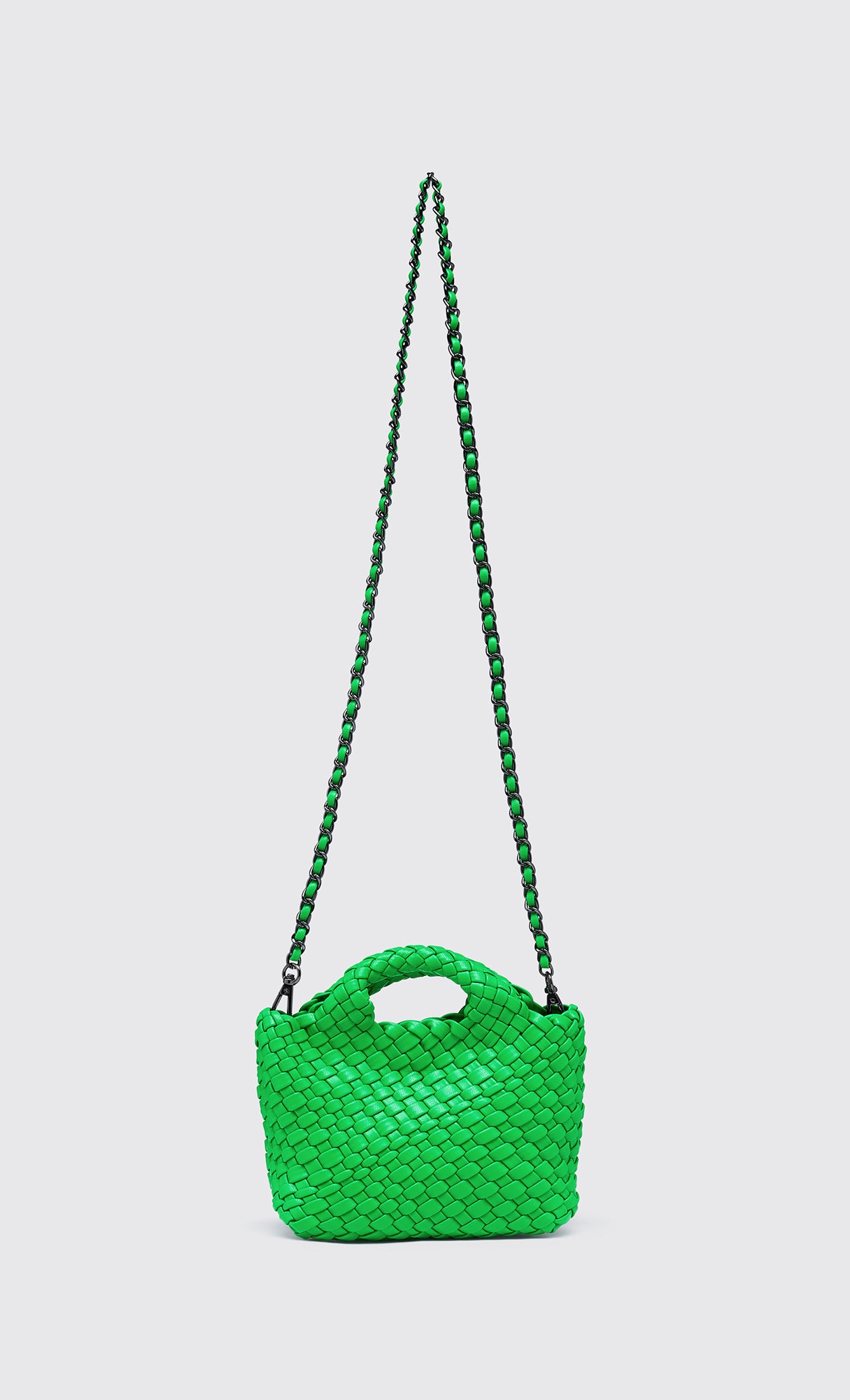 Color mini weaving bag_green