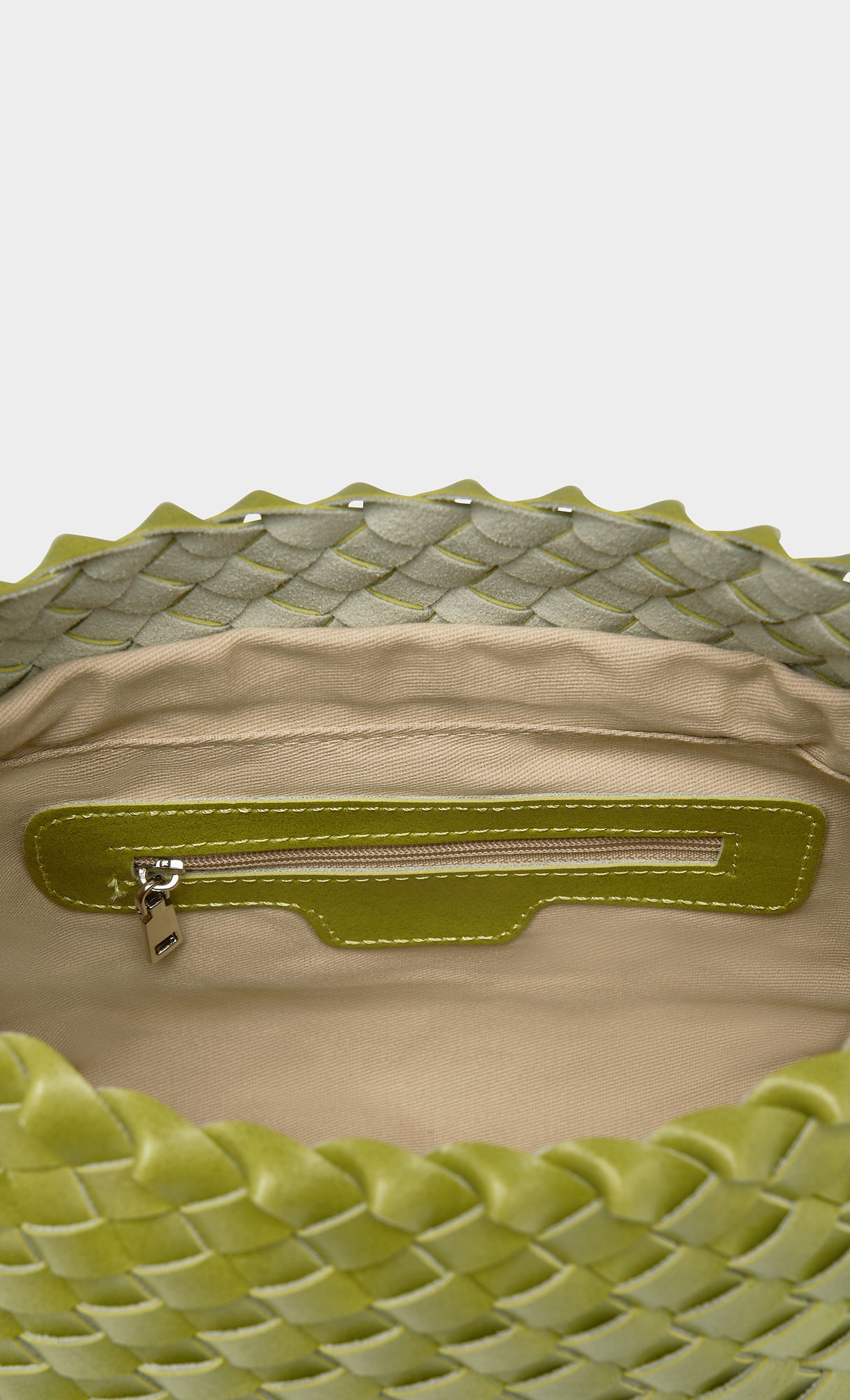 Nesia weaving shouler bag_yellowgreen