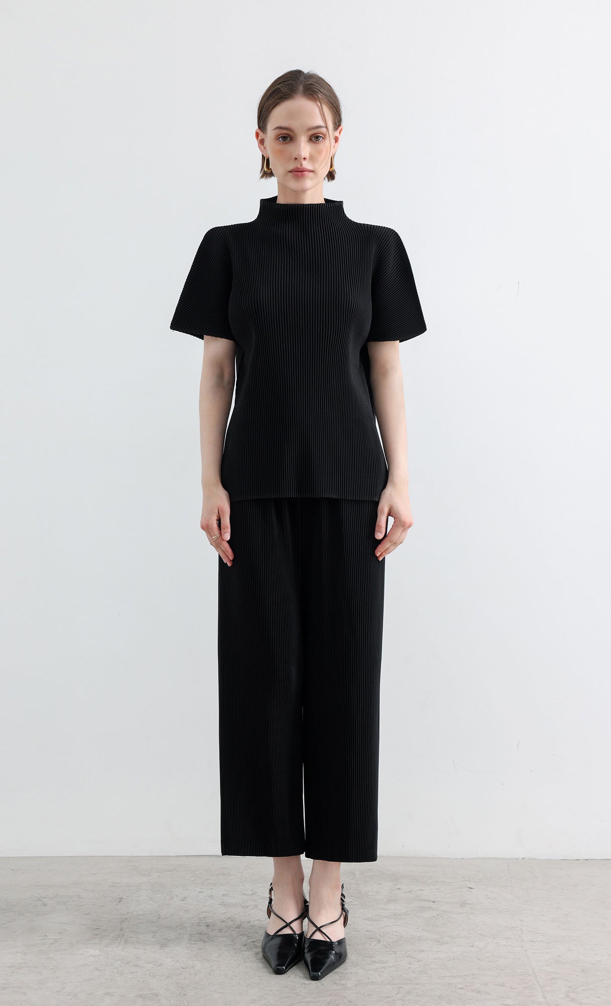 Essential Pleated Pants_Black