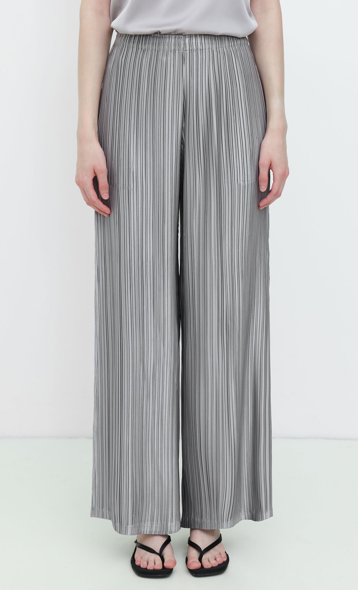 Core Satin Long Pants_Grey