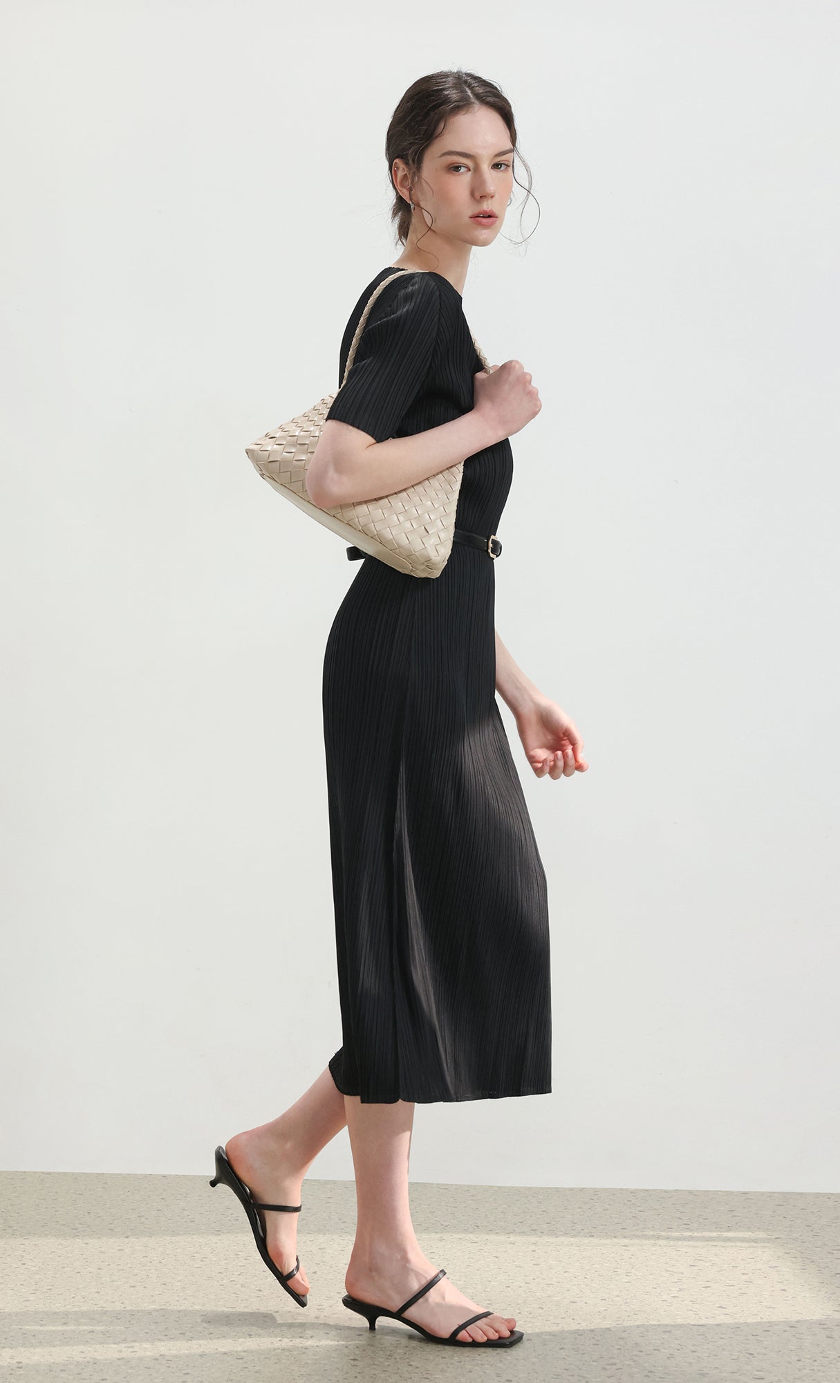 Nesia weaving shouler bag_ivory