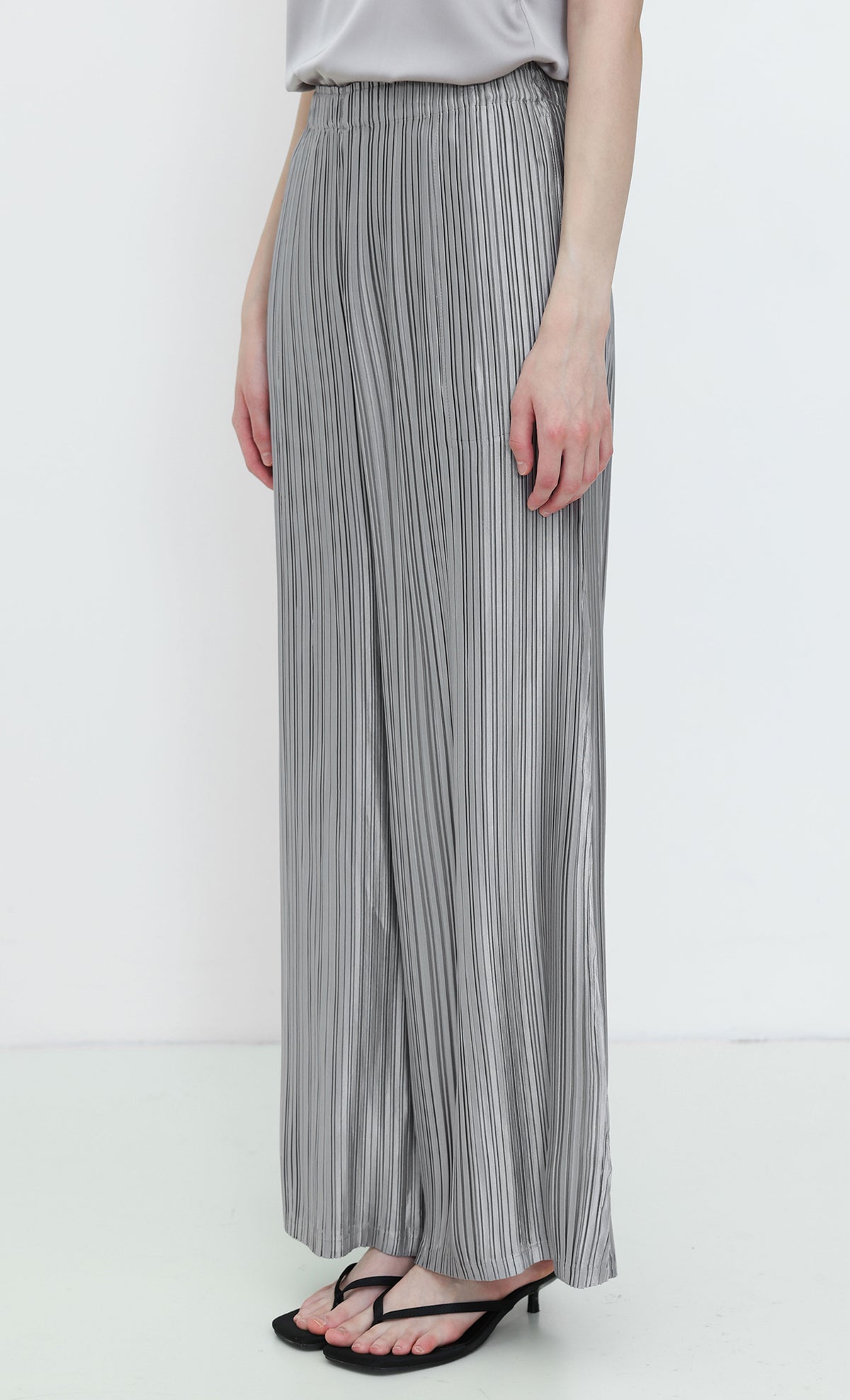 Core Satin Long Pants_Grey