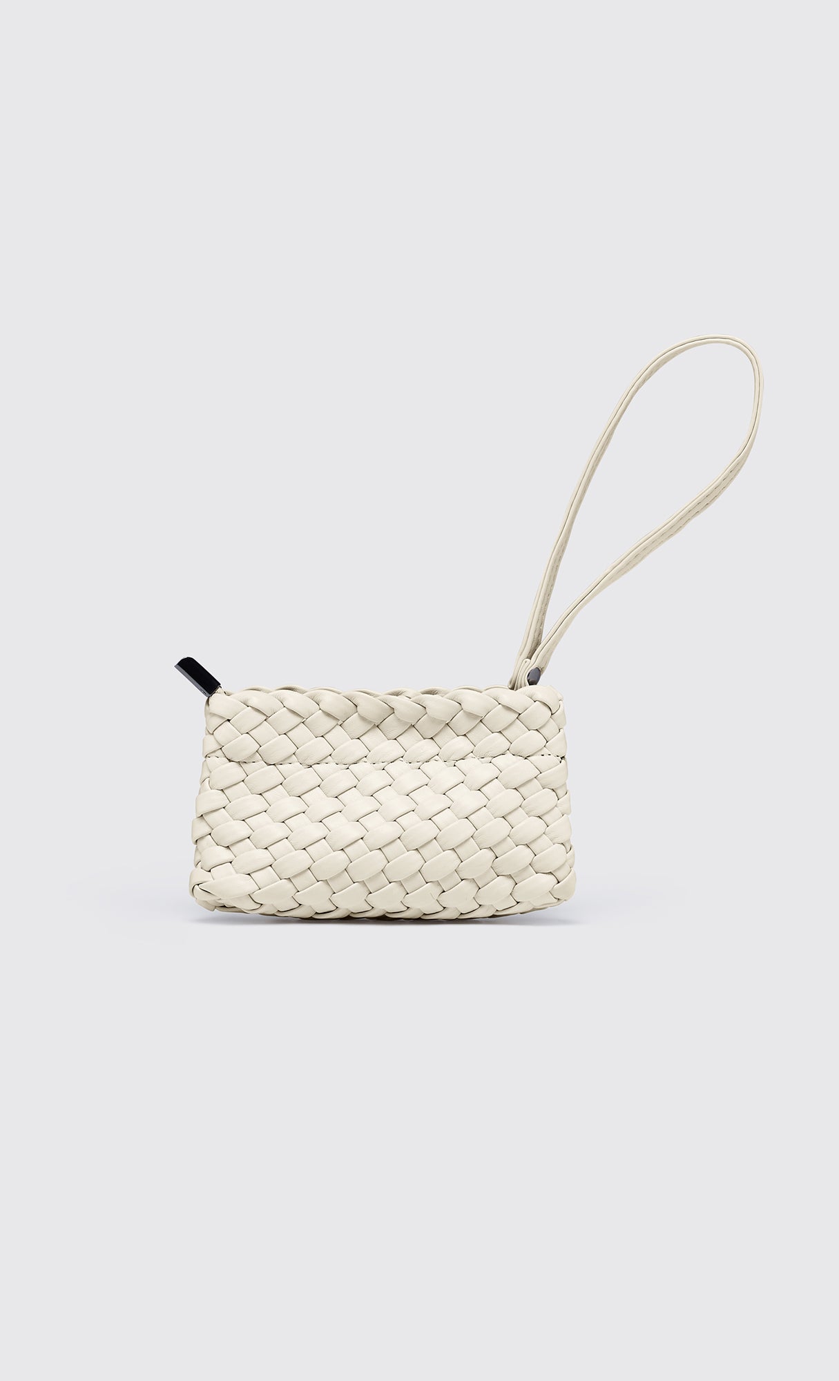 Color mini weaving bag_white