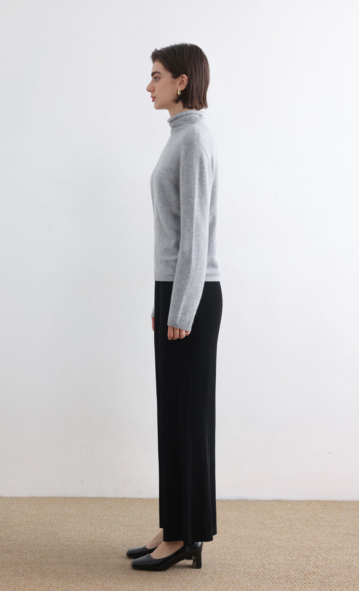 Massino Pleated Pants_Black