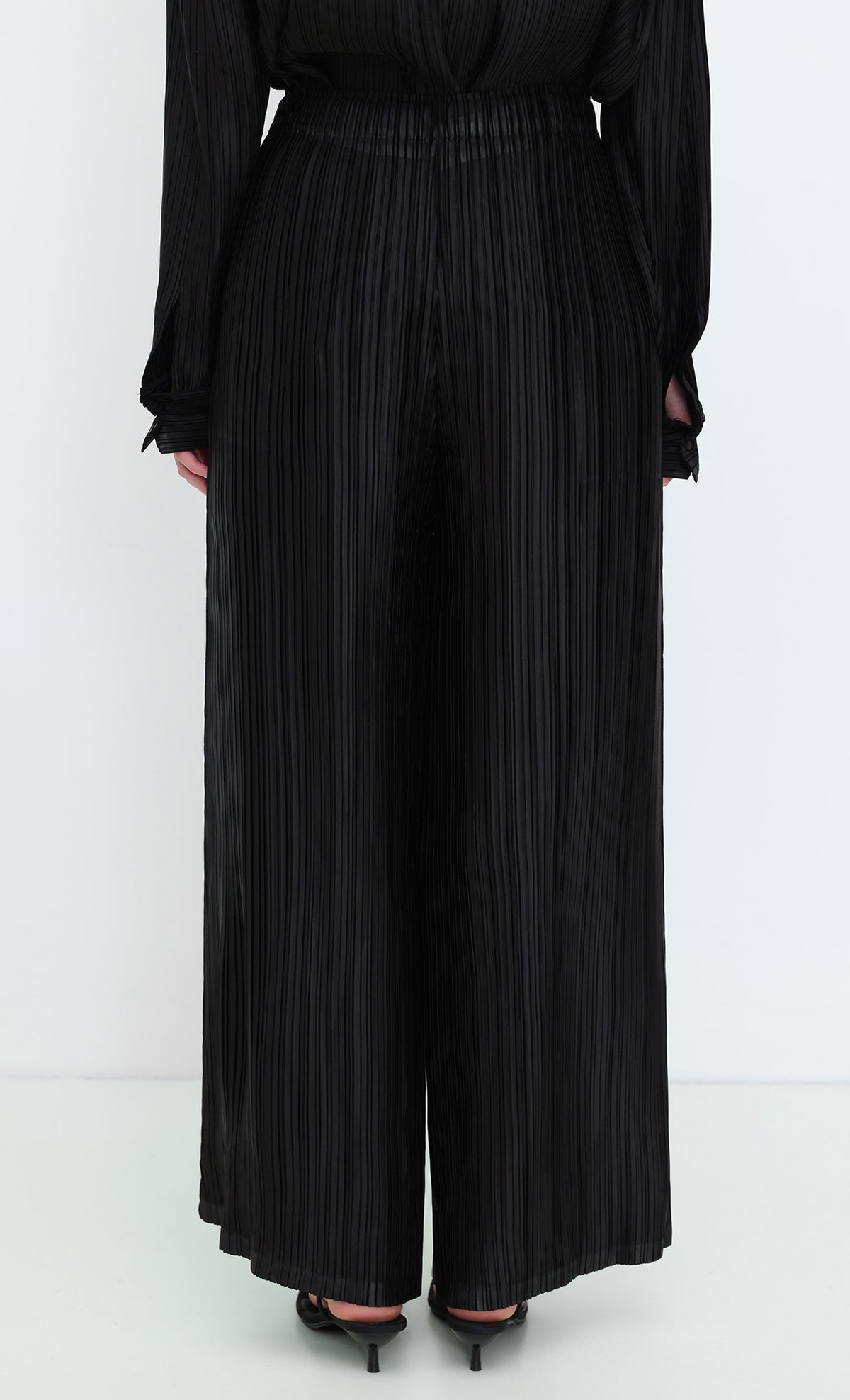 Core Satin Long Pants_Black