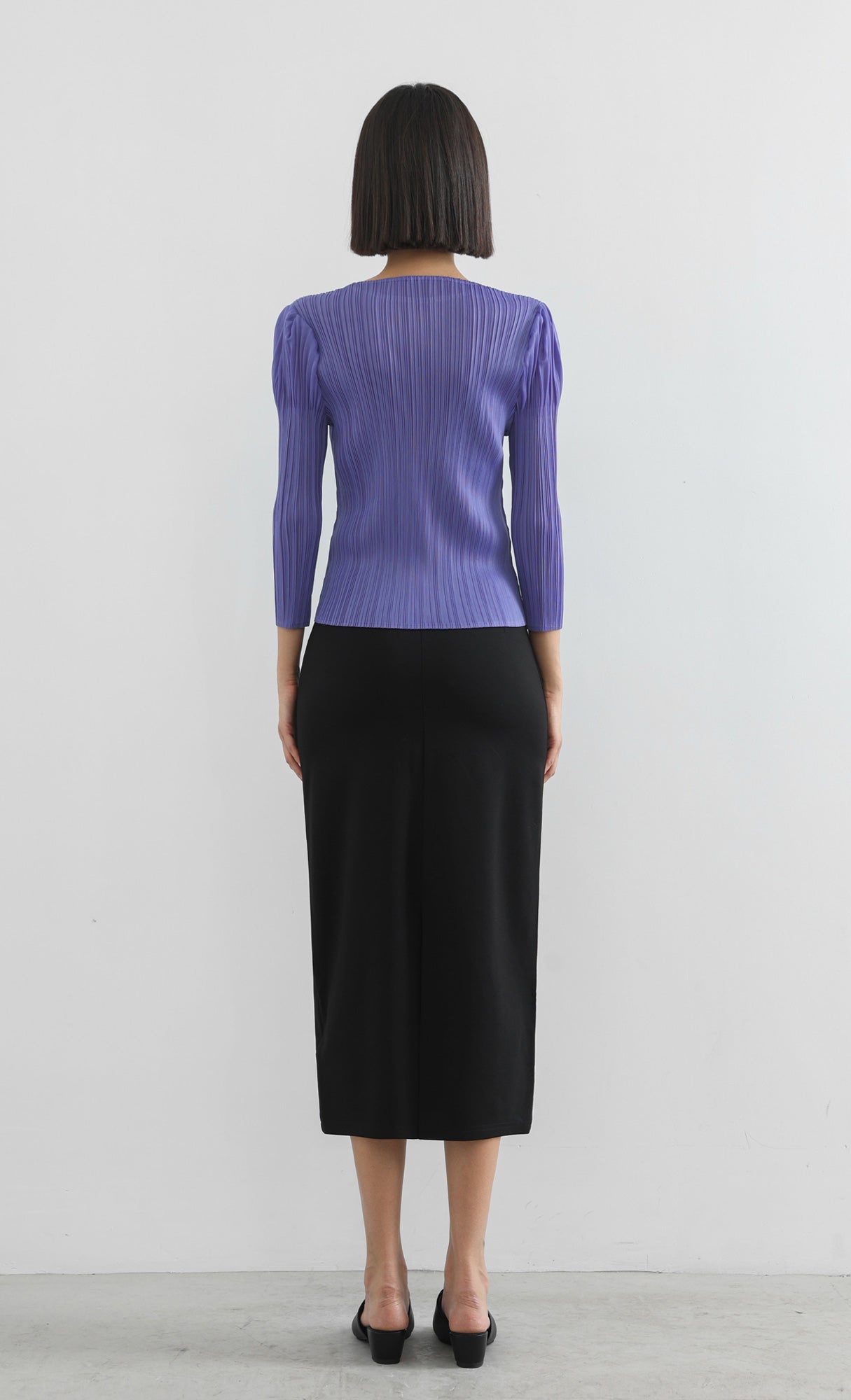 jas puff pleated top_2colors