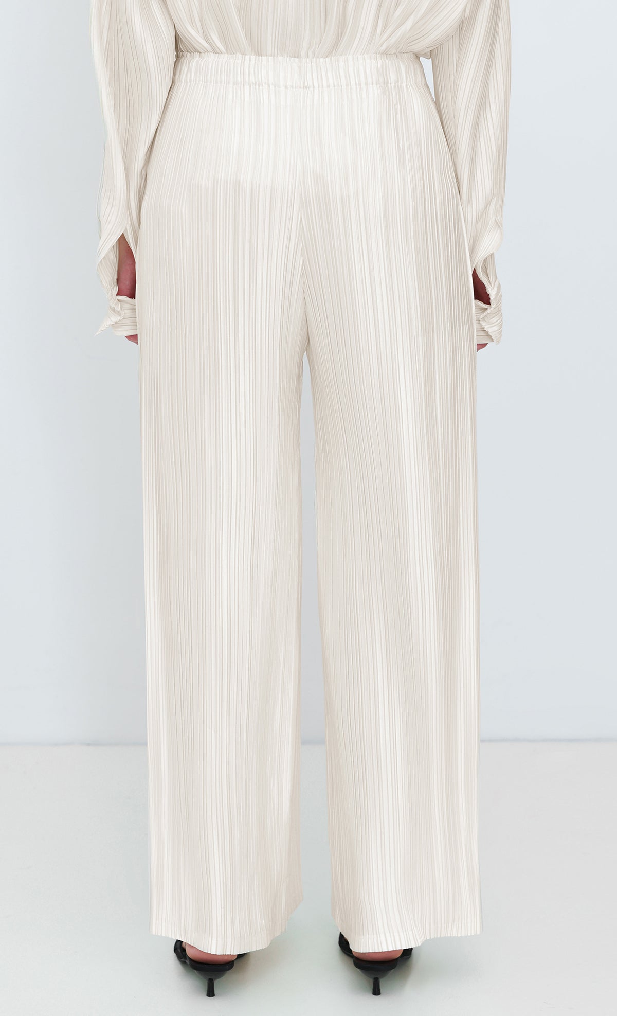 Core Satin Long Pants_Ivory