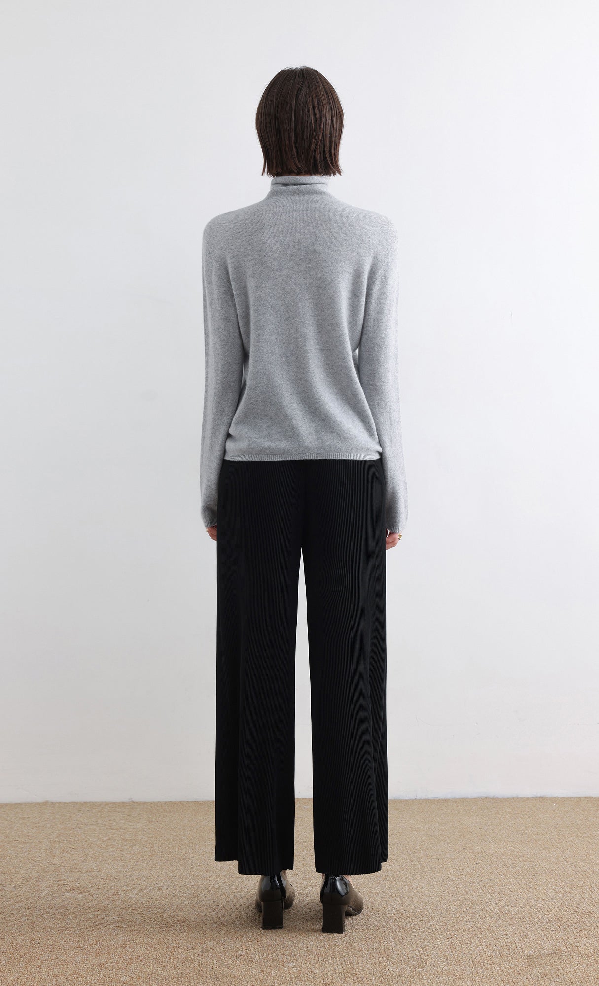 Massino Pleated Pants_Black