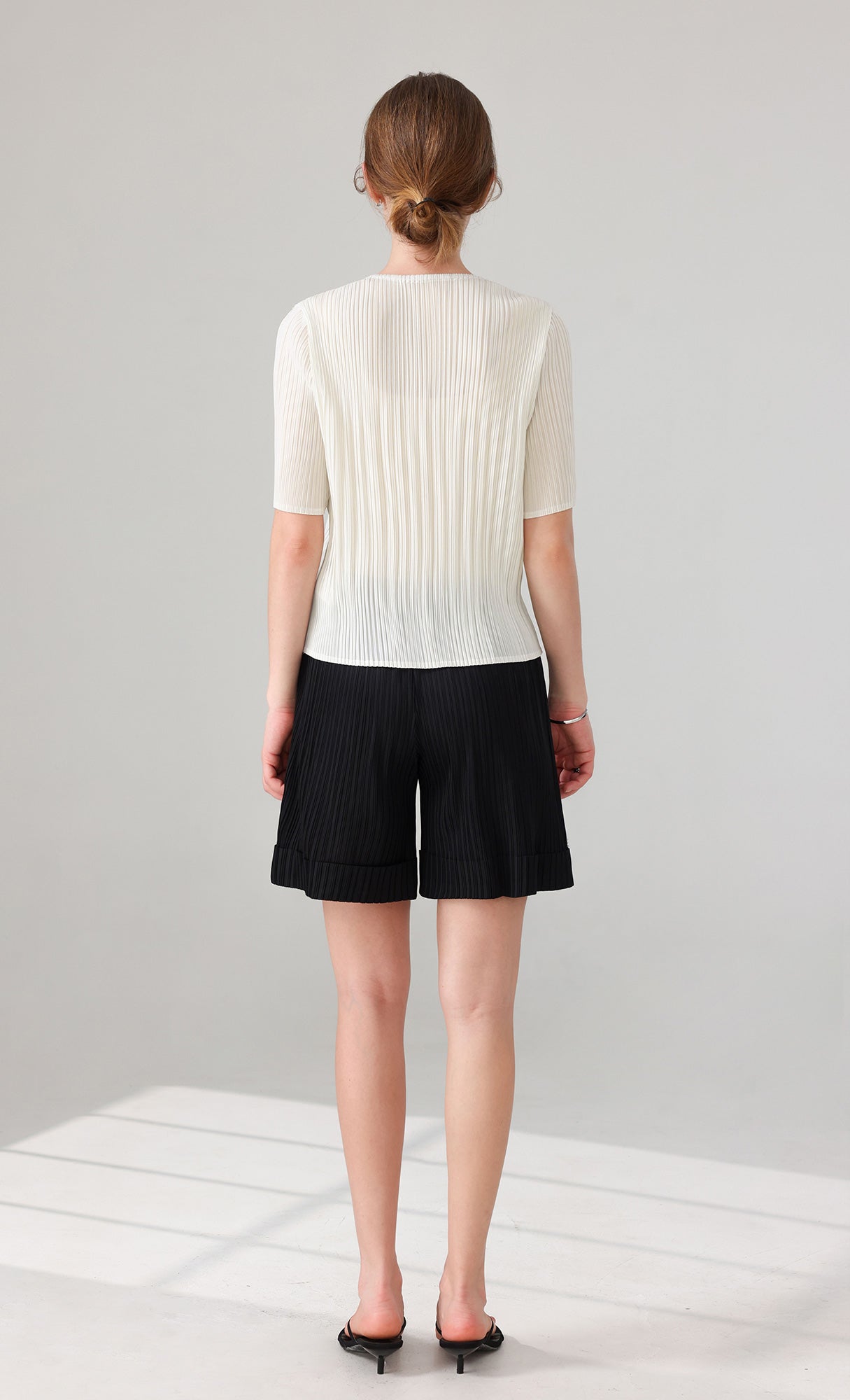 Parky Pleated Top_ivory